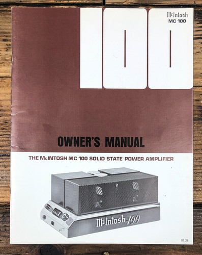 Amplificatore mcintosh 100 - amplificatore,