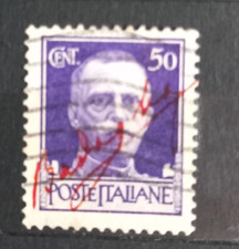 REGNO 1944 LUOGOTENENZA BADOGLIO VIOLETTO 50 cent. soprastampa non periziata.
