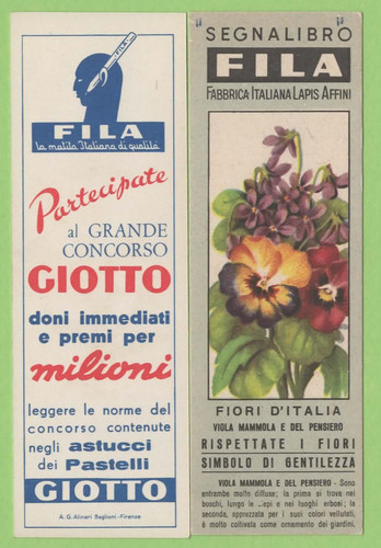Segnalibro fila serie - segnalibro, fiori