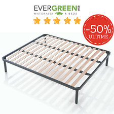 RETE A DOGHE STRETTE E MATERASSO MATRIMONIALE O SINGOLO CON 4 PIEDI IN OFFERTA!!