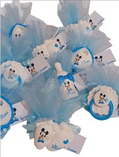 bomboniera Nascita Bimbo Topolino Piedini Ciuccio Battesimo Segnaposto 