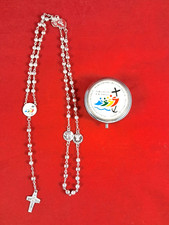 Rosario in scatola metallo