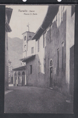 Cartolina varallo sesia piazza - cartolina,