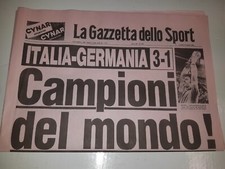 GAZZETTA DELLO SPORT 12-7-1982