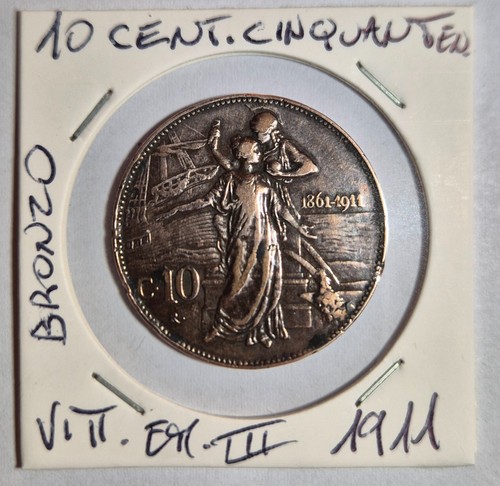 Italia centesimi 1911 in - italia,10,