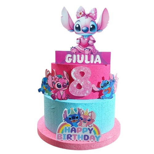 Torta scenografica stitch e - stitch,