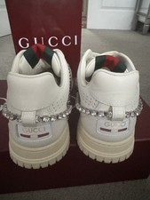 Gucci White Leather Sneakers