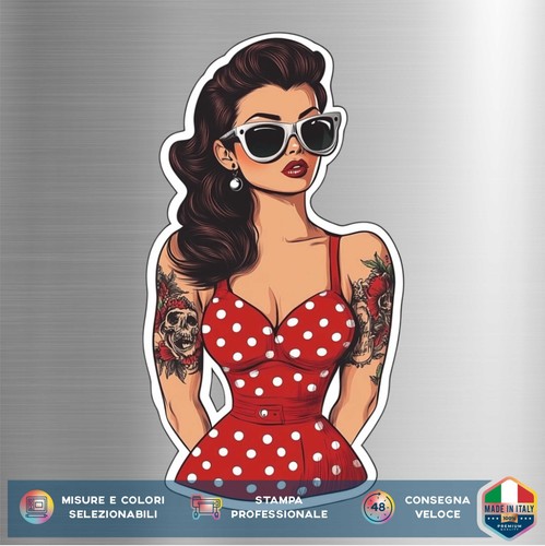 Adesivo pin rockabilly - adesivo,