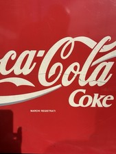 Insegna Coca Cola Vintage Originale, pezzo autentico anni 70’