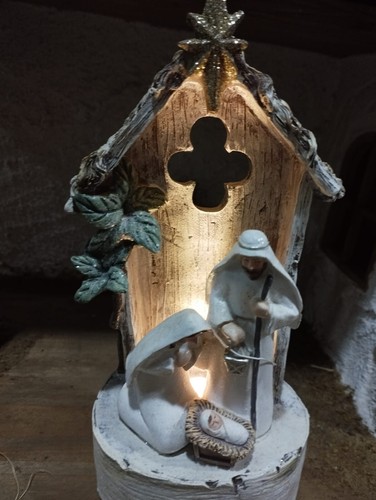 Natività presepe resina - in,