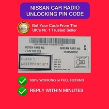 ✅NISSAN RADIO CODE CONNECT