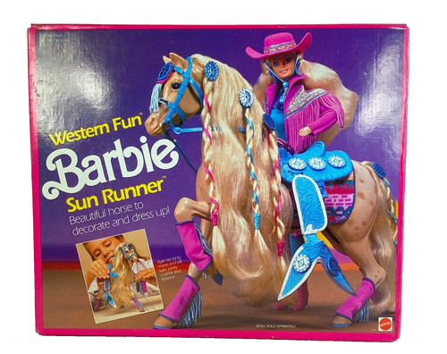 Mattel barbie western fun sun - western,