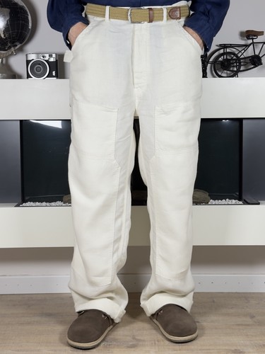 Pantalon charpentier lin - en,