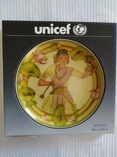 Piatto Unicef "Bambini nel mondo" dell'artista Karin Blume- anno 1980