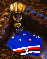 MAGLIA UC SAMPDORIA MACRON - Ed. Limitata 40 ANNIVERSARIO COPPA ITALIA - Tg. S
