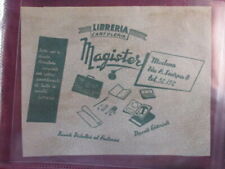 MODENA, LIBRERIA CARTOLERIA MAGISTER, VIA SCARPA 8, PUBBLICITA' ANNI 50