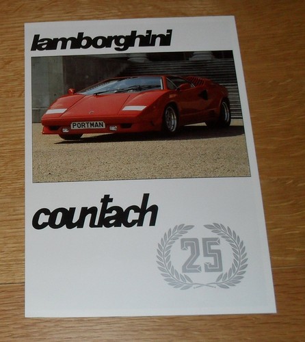Brochure lamborghini countach - brochure,