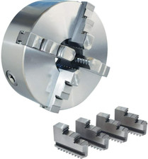 Mandrino autocentrante di precisione per tornio Ø 250 mm 4 + 4 griffe + chiave