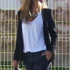 A266 ZARA BLAZER BOUCLE TWEED