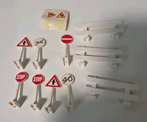 Lego vintage road signs - road,