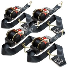 TTCinghia a cricchetto di ancoraggio set 4 cinghie 3m x 50mm 750 daN avvolgibili
