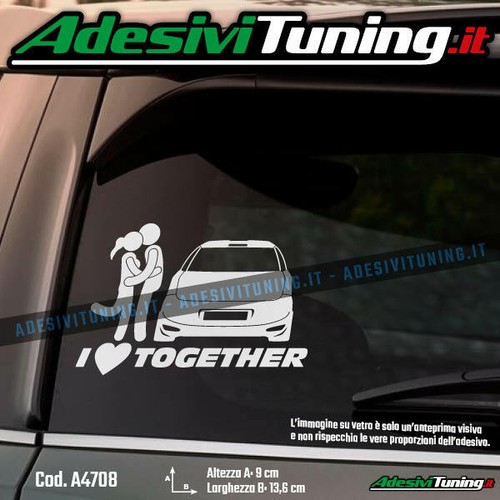 Adesivo love together grande - adesivo, i
