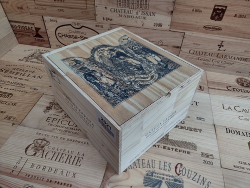 Cassetta porta vino - , legno