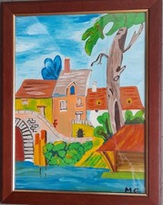 QUADRO ARTE NAIF PAESAGGI