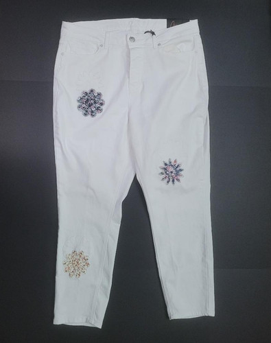 Jeans donna patchwork - , ricamato