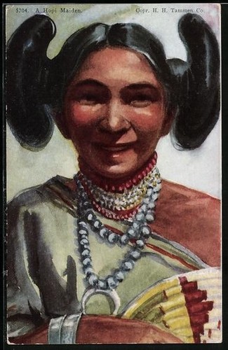 Una fanciulla hopi ritratto - una, hopi,