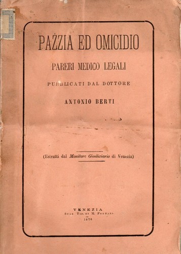 Berti antonio pazzia ed - antonio,