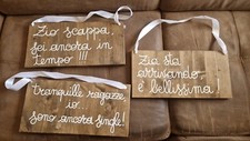 TARGHE LEGNO CON SCRITTE PER MATRIMONIO E ALTRO
