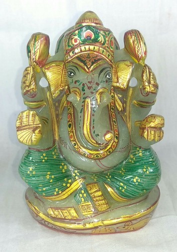 Statua ganesha verde - statua,
