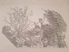 1992 Eurodisney Disney land Paris Original Concept Art Parade PROP Blueprint Cel