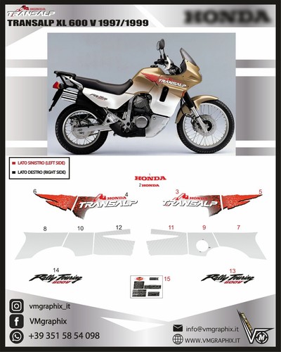 Adesivi transalp xl600v xl - ,