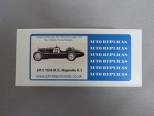 1:43 REPLICHE AUTO A.R. 6 1934 M.G.  KIT MAGNETE K3 METALLO BIANCO