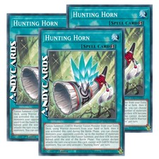 HUNTING HORN 3x (Corno Da Caccia) • Comune • DOOD EN086 • 1Ed • Yugioh ANDYCARDS