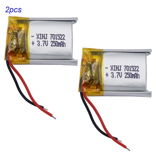 2pcs 250mah 925wh li - 3.7v,