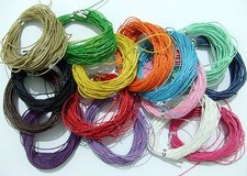 10mt filo in cotone cerato 1mm vari colori bijoux 