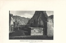 POMPEI PANIFICIO E BANCO DI VENDITA SULLA VIA DI STABIA Fotografia vintage 1928
