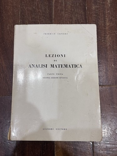 Cafiero lezioni di analisi - cafiero,