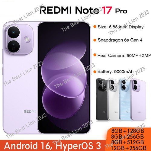 Xiaomi redmi note - 17, 5g