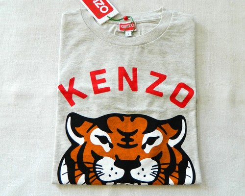 Kenzo shirt gris chiné - kenzo, t-shirt