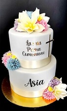 Torta scenografica Prima Comunione Cambio Nome Gratuito Feste 