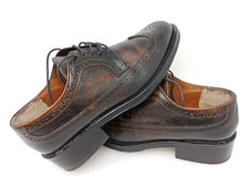 Scarpe Saxone N. 41,5 taglia 8 made in Britain classica allacciata handmade