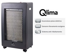 STUFA A GAS  QLIMA GH825C 15KG 80M3 1,3 2,5 KW