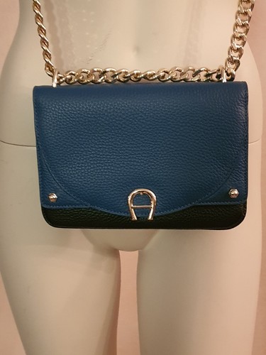 Borsa aigner diadora pelle - pelle, blu