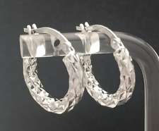 ORECCHINI IN ORO BIANCO 18 CT (750) MADE IN ITALY