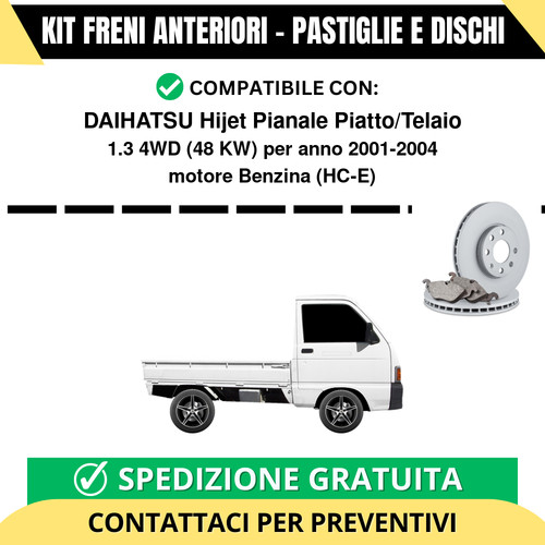 Kit freni anteriori - anteriori, (pastiglie