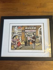 Guy Buffet "La Vineria" Limited Edition Numbered Framed Lithograph 274/2000